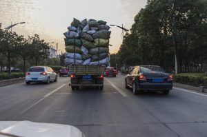 overloaded truck