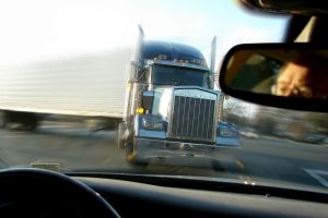 almost truck accident