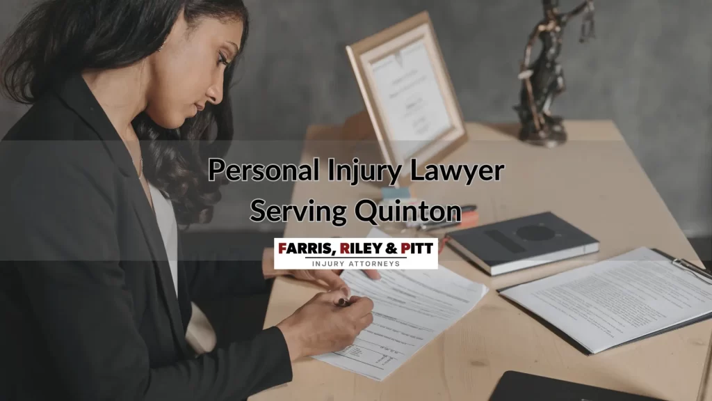 Personal Injury Lawyer Serving Quinton