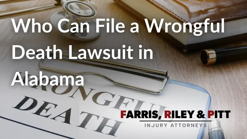 Who Can File a Wrongful Death Lawsuit in Alabama Image
